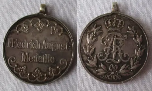 Sachsen Friedrich August Medaille Silber (169054)