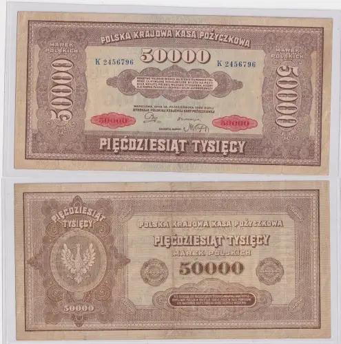 50000 Mark Marek Polskich Banknote Polen 1922 (168898)
