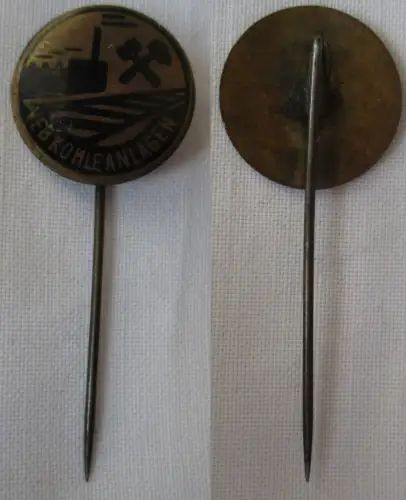 emaillierte DDR Anstecknadel VEB Kohlenanlagen (166458)