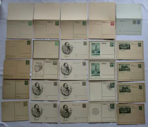 Sammlung 100 x Ganzsachen Postkarten Deutsches Reich oft vor 1900 (105209)