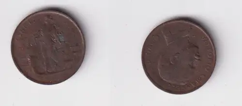 1 Centesimo Kupfer Münze Italien 1914 ss (138094)
