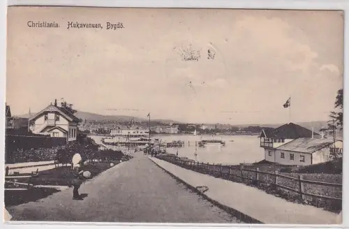 35661 Ak Christiania Oslo Norwegen Hukavenuen Bydgö 1909