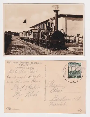 26967 Foto Ak 100 Jahre Deutsche Eisenbahn 1835-1935 Ausstellungsgelände