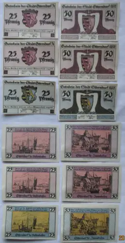 6 Banknote Notgeld Stadt Otterndorf an der Elbe 1920 (168964)