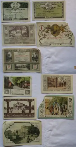 5 Banknoten Notgeld Stadt Ludwigslust 1920 (168693)