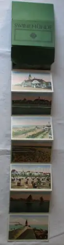 Leporello mit 8 Abbildungen Swinemünde um 1920 (68512)