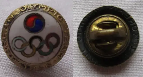 Abzeichen NOC Teilnehmer Korea Korean Olympic Team 1956 Olympia (118967)
