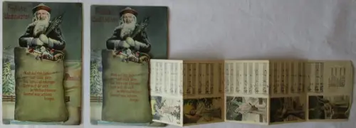 65685 Leporello Ak Fröhliche Weihnachten Volkslied O Sanctissima 1910