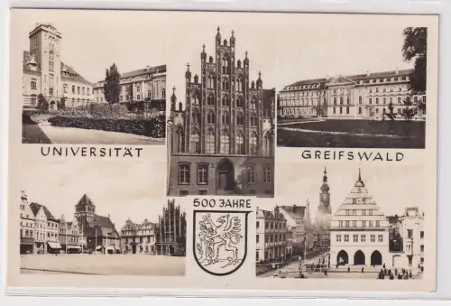 21434 Mehrbild Ak 500 Jahre Universität Greifswald 1958
