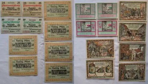 10 x Banknoten Notgeld Stadt Ruhla 1920-1921 (168571)