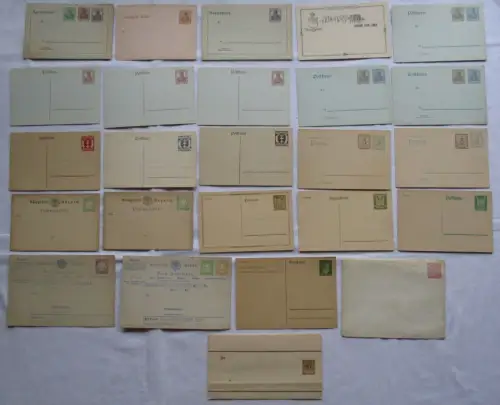 Sammlung 100 x Ganzsachen Postkarten Deutsches Reich oft vor 1900 (105954)