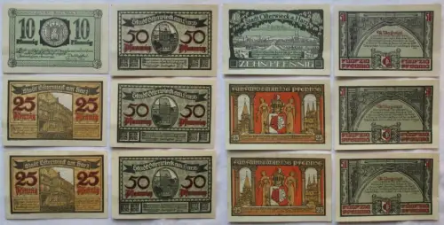 6 Banknoten Notgeld Stadt Osterwieck am Harz 1921 (168568)