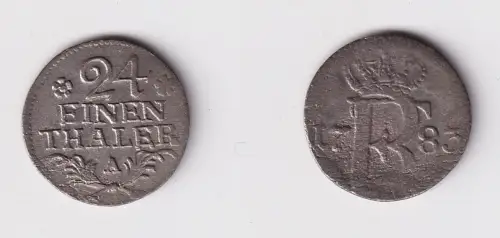 1/24 Taler Billon Münze Preussen 1783 A f.ss (169412)