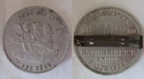 Reklame Abzeichen Kathreiners Kneipp Malzkaffee um 1925 (162514)