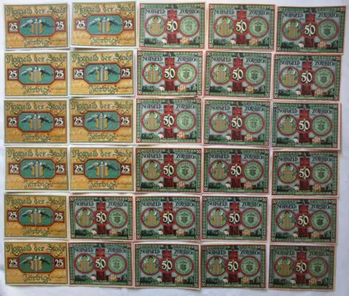 30 Banknoten Notgeld Stadt Zörbig 1921 (131907)