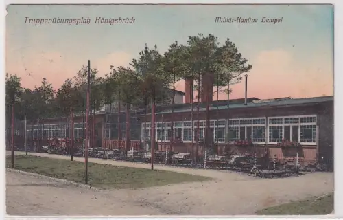05176 Ak Truppenübungsplatz Königsbrück Militär-Kantine Hempel 1911
