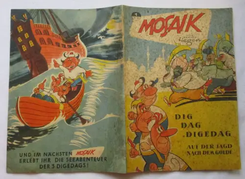 Original Mosaik Digedags Nr. 1 Auf der Jagd nach dem Golde 1955 (129586)