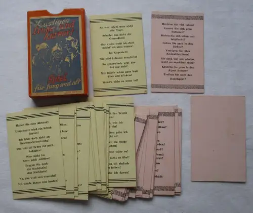DDR Lustiges Frage- und Antwort-Spiel für jung und alt 1954 (106929)