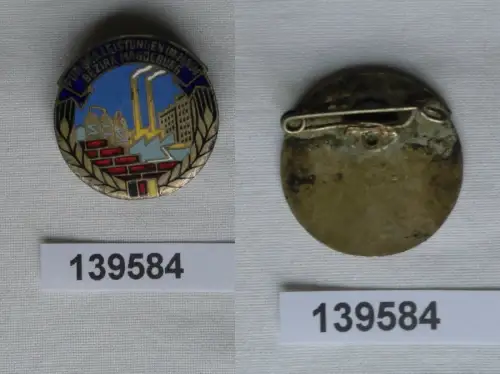 DDR Abzeichen Aufbaunadel NAW Nat. Aufbauwerk Bezirk Magdeburg Silber (139584)