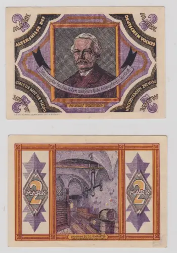 2 Mark Banknote Notgeld Breslau Altershilfe des deutschen Volkes (1922) (138525)