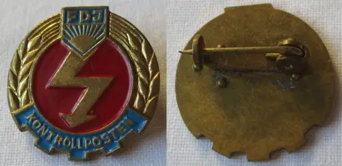 DDR Abzeichen FDJ Kontrollposten Bartel Band 1 Nr. 91 e (145447)