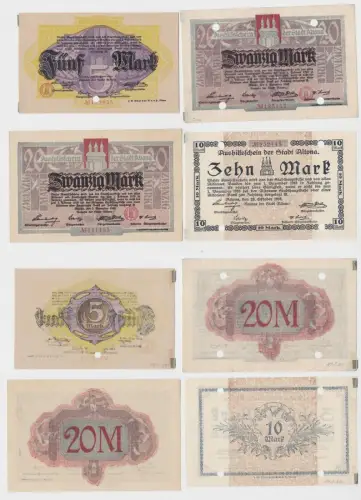 5 - 20 Mark Banknote Großnotgeld Stadt Altona 1918 (135673)