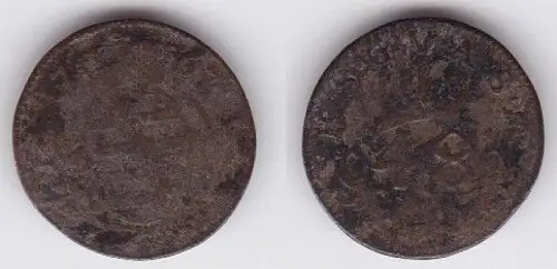 1/48 Taler Silber Münze Sachsen Gotha Altenburg 1767 (122727)