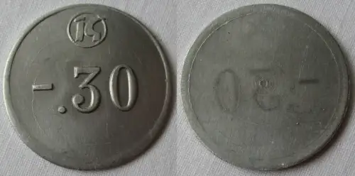 30 Pfennig DDR Wertmarke Aluminium Konsum Genossenschaft (148518)