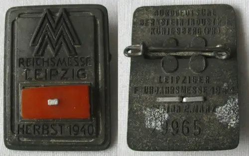 seltenes Metall Abzeichen Leipziger Herbstmesse 1940 (148950)