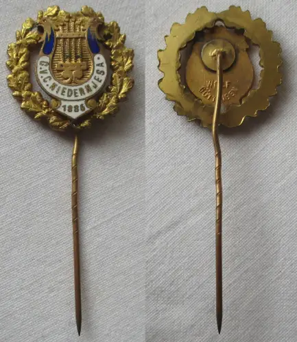 Ehrennadel Anstecknadel Gesangverein G.V.C. Niedernjesa 1886 in Gold (153292)