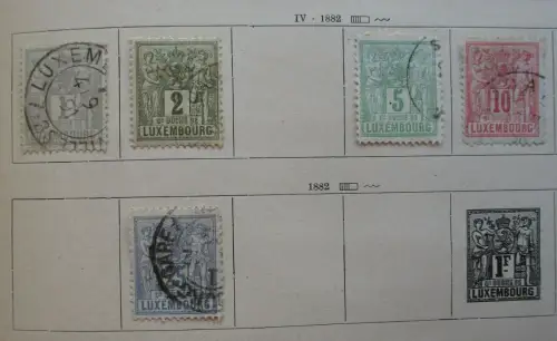 seltene Briefmarkensammlung Luxemburg ab 1882 (119579)
