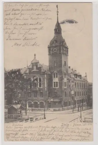 77893 Ak Stolp in Pommern Kreishaus 1903