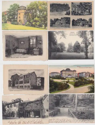 31868/8 Ak Weimar Stadtansichten um 1920