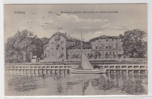 99961 Ak Kolberg Brandenburgisches Seehospiz und Kinder Heilstätte 1929