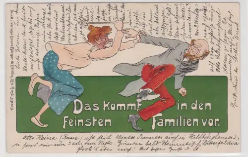 78912 Künstler Bruno Bürger Leipzig Ak No. 6309 Das kommt in den feinsten.. 1902