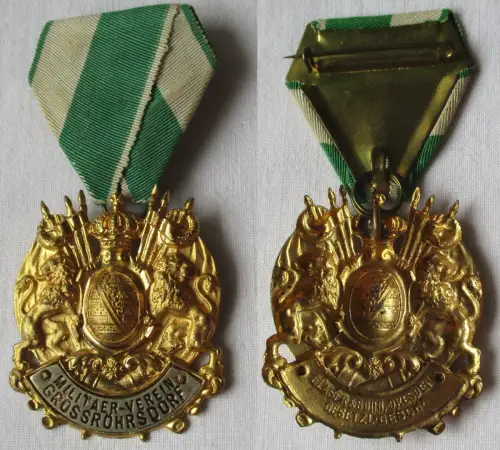 seltenes Abzeichen Militär Verein Großröhrsdorf um 1920 (146991)