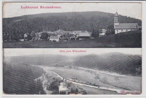 99736 Mehrbild AK Luftkurort Rautenkranz - Blick nach Wiltzschhaus 1907