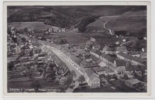 07907 Ak Zöblitz im Erzgebirge Fliegeraufnahme 1937