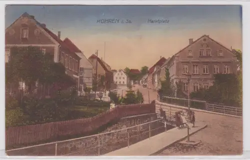 900454 AK Kohren in Sachsen - Marktplatz, Straßenansicht 1920