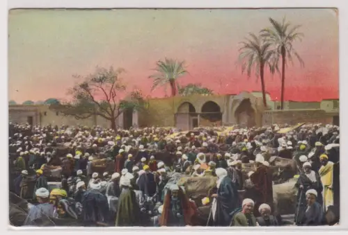 74283 Ak Ägypten Markt in Gizeh um 1910