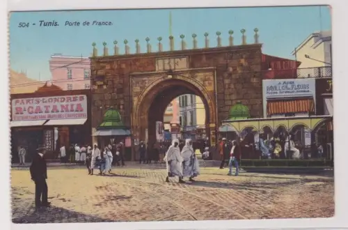 99165 Ak Tunis Tunesien - Porte de France um 1915