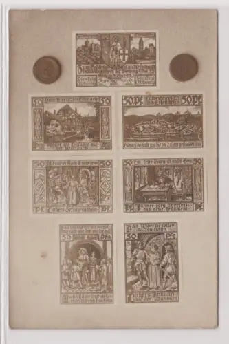 07848 Banknoten Ak Eisenach 7 Banknoten von Lutherfeier 1921 abgebildet 