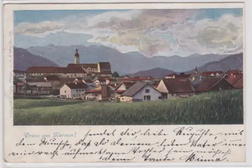901706 Ak Gruss aus Murnau - Totalansicht 1901