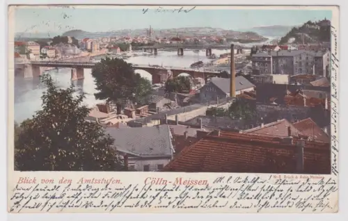 900101 Ak Cölln-Meissen - Blick von den Amtsstufen 1899