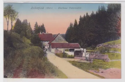 05798 Ak Zellerfeld (Harz) - Kurhaus Untermühle um 1910