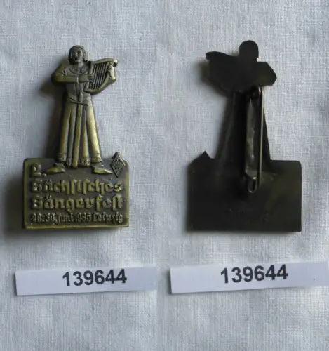 Abzeichen 2. Sächsisches Sängerfest Leipzig 28.-30. Juni 1935 (139644)