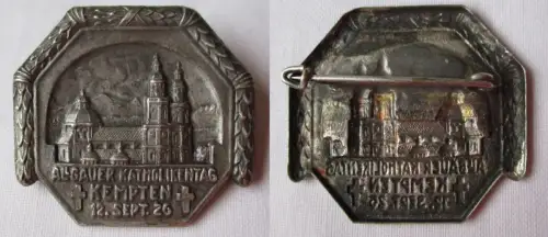 seltenes Abzeichen Allgäuer Katholikentag Kempten 12. September 1926 (115185)