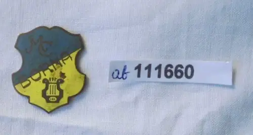 alte emaillierte Anstecknadel Männergesangverein Borna um 1925 (111660)