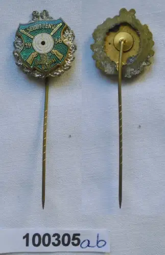 alte emailliertes Abzeichen Schützenverein Salzgitter Barum e.V. 1936 (100305)