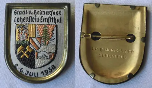 seltenes Abzeichen Stadt- & Heimatfest Hohenstein Ernstthal 1938 (103695)